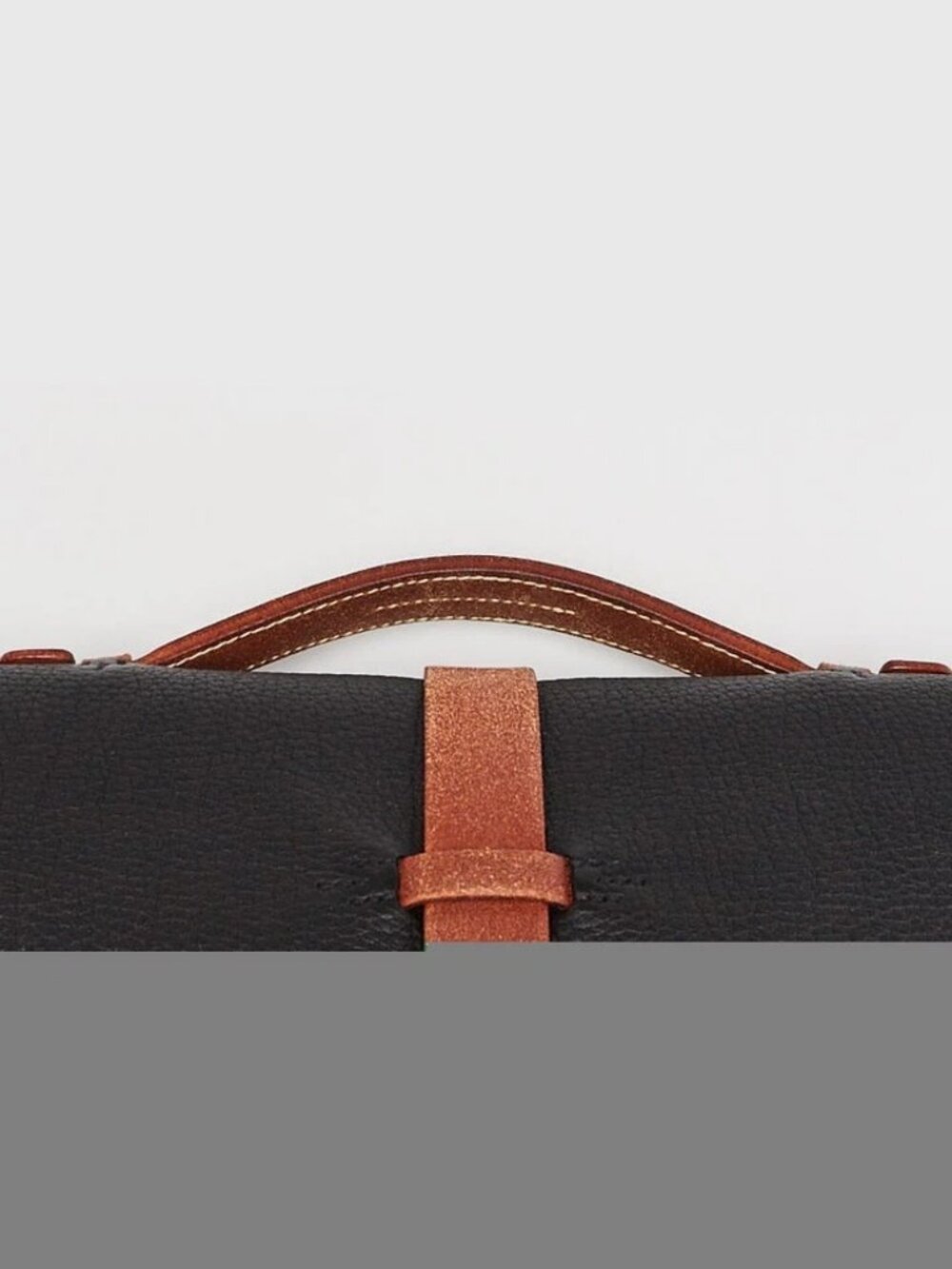 Hermes 38cm Black Fjord Leather Palladium Plated Etriviere Meeting Briefcase Bag - Picture 2 of 6